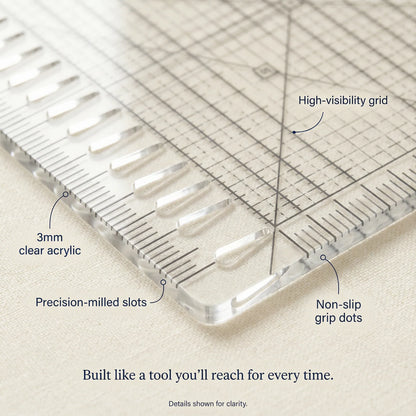 Vynlia SlotMaster™ Precision Quilting Ruler