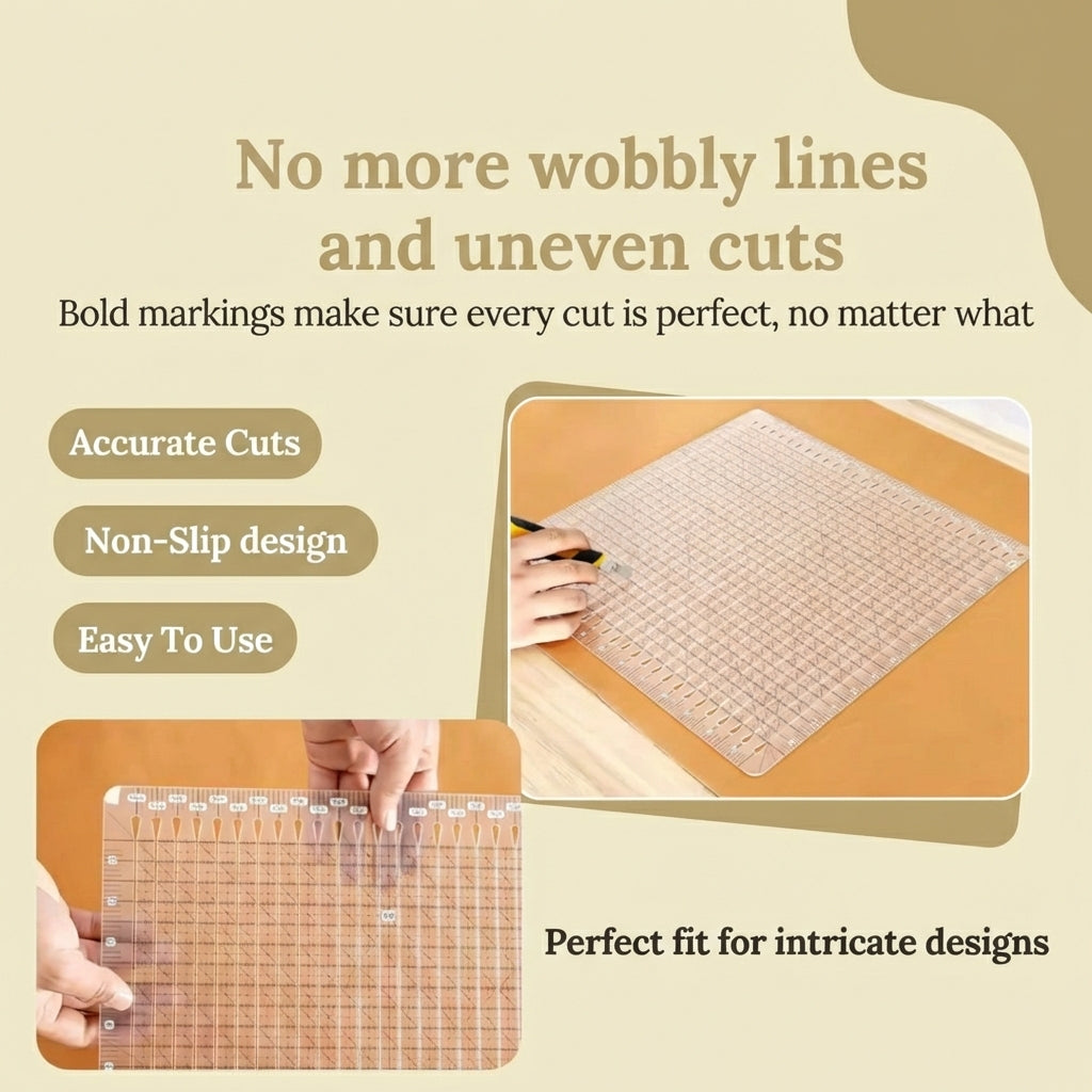 Vynlia SlotMaster™ Precision Quilting Ruler