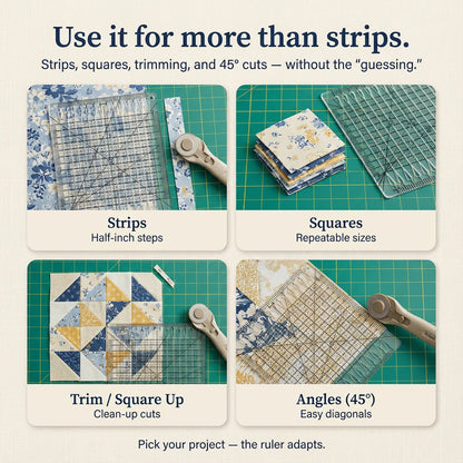 Vynlia SlotMaster™ Precision Quilting Ruler