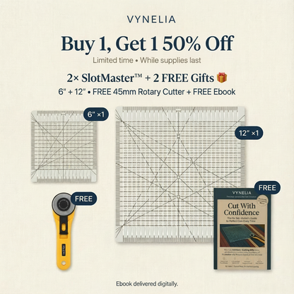 Vynlia SlotMaster™ Precision Quilting Ruler