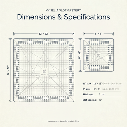 Vynlia SlotMaster™ Precision Quilting Ruler
