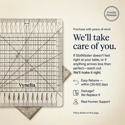 Vynlia SlotMaster™ Precision Quilting Ruler